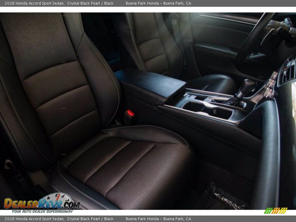2018 Honda Accord Sport Sedan Crystal Black Pearl / Black Photo #24