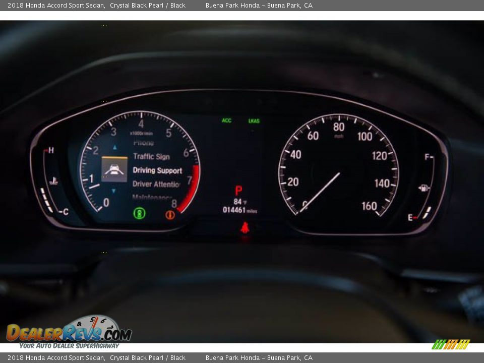 2018 Honda Accord Sport Sedan Crystal Black Pearl / Black Photo #27
