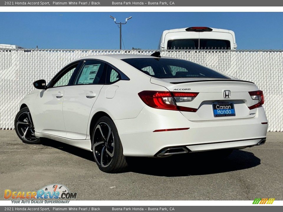 2021 Honda Accord Sport Platinum White Pearl / Black Photo #3