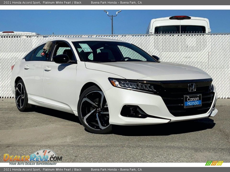 2021 Honda Accord Sport Platinum White Pearl / Black Photo #12