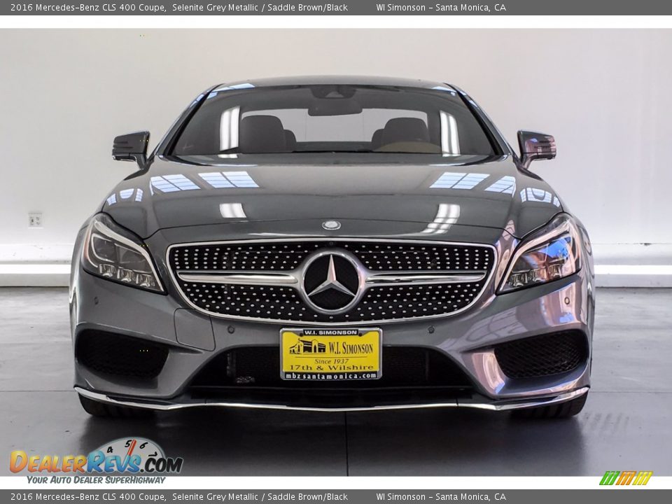 2016 Mercedes-Benz CLS 400 Coupe Selenite Grey Metallic / Saddle Brown/Black Photo #2