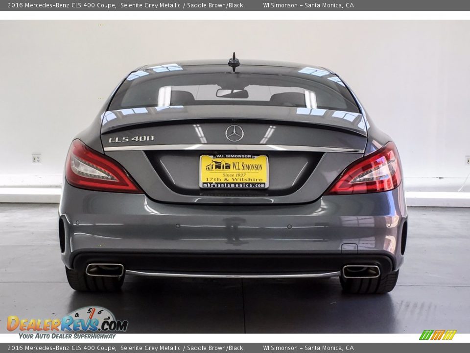 2016 Mercedes-Benz CLS 400 Coupe Selenite Grey Metallic / Saddle Brown/Black Photo #3