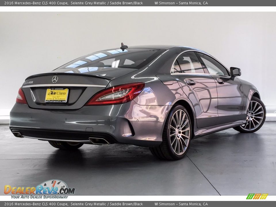 2016 Mercedes-Benz CLS 400 Coupe Selenite Grey Metallic / Saddle Brown/Black Photo #16