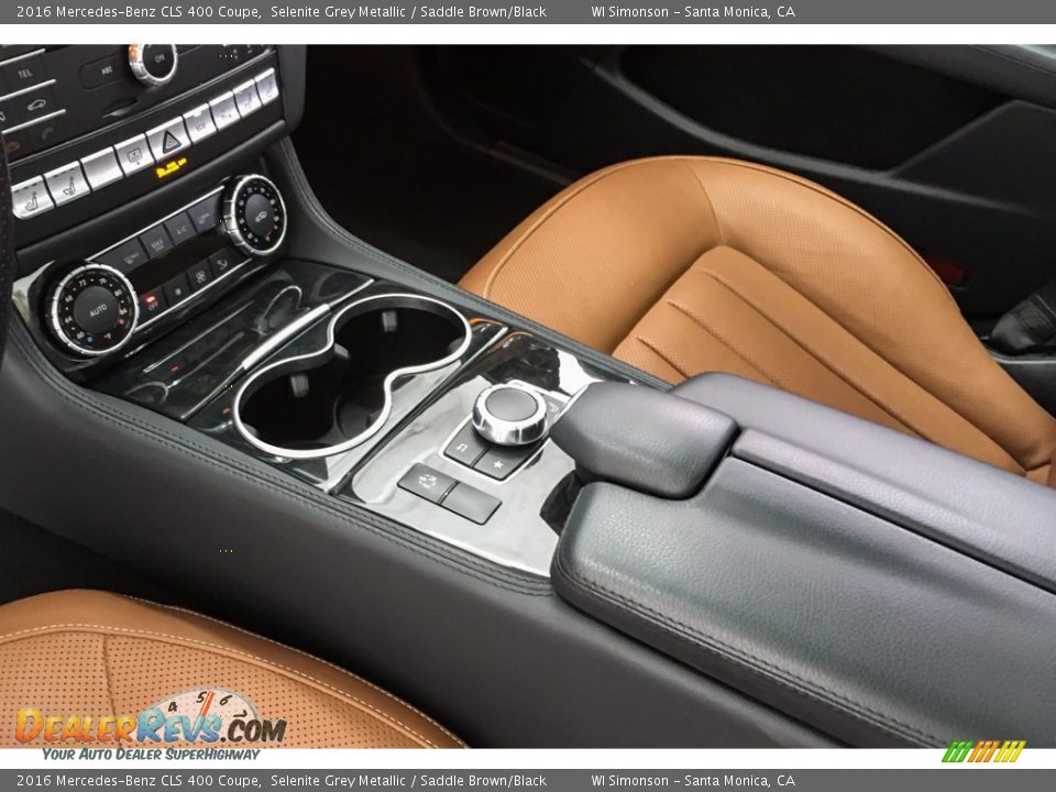 2016 Mercedes-Benz CLS 400 Coupe Selenite Grey Metallic / Saddle Brown/Black Photo #24