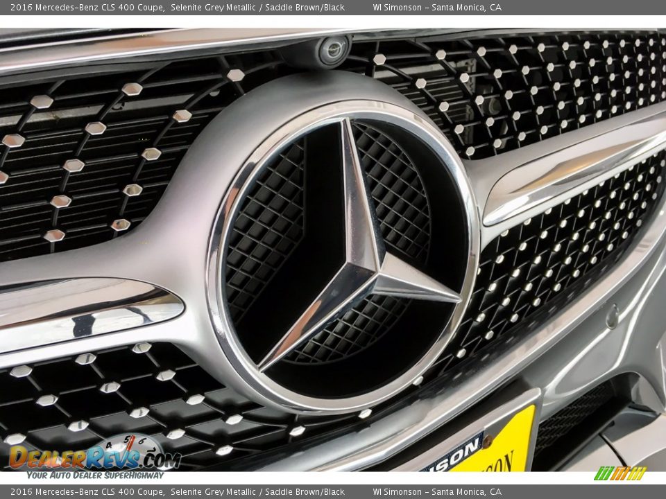 2016 Mercedes-Benz CLS 400 Coupe Selenite Grey Metallic / Saddle Brown/Black Photo #34