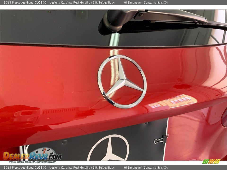 2018 Mercedes-Benz GLC 300 designo Cardinal Red Metallic / Silk Beige/Black Photo #7