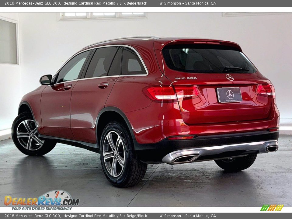 2018 Mercedes-Benz GLC 300 designo Cardinal Red Metallic / Silk Beige/Black Photo #10