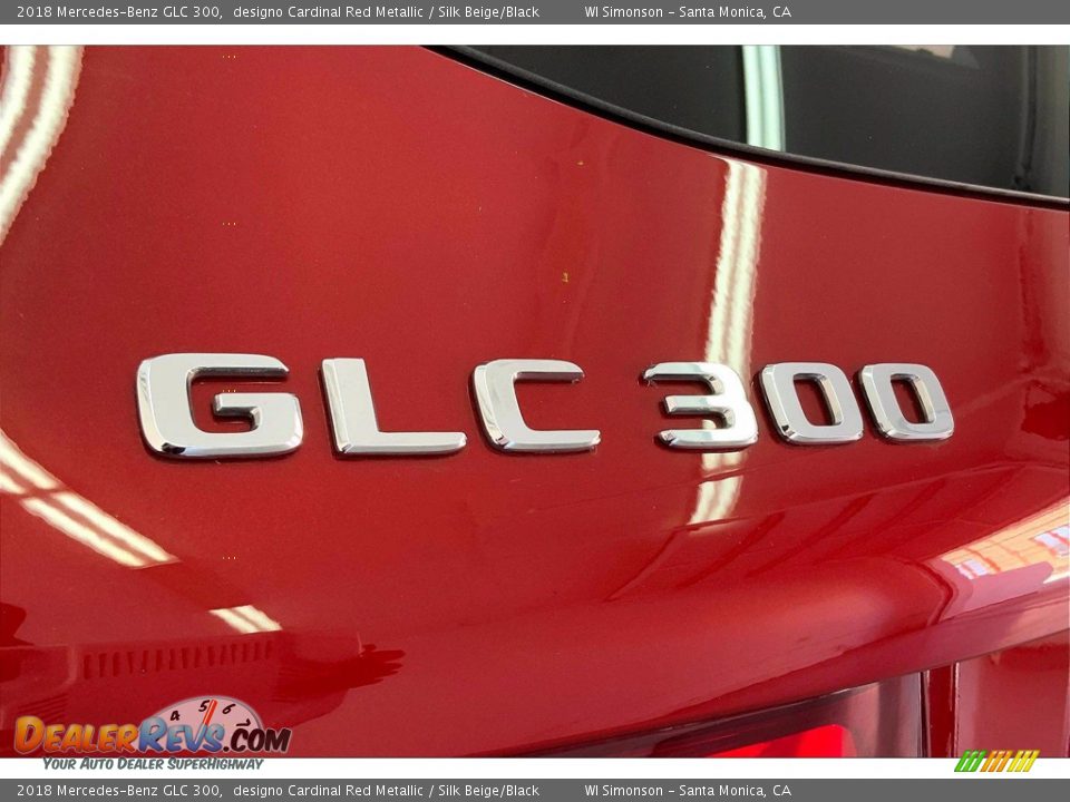 2018 Mercedes-Benz GLC 300 designo Cardinal Red Metallic / Silk Beige/Black Photo #31
