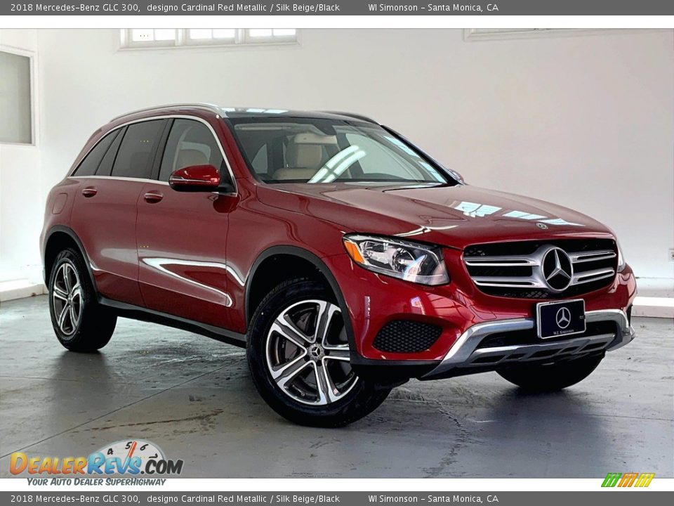 2018 Mercedes-Benz GLC 300 designo Cardinal Red Metallic / Silk Beige/Black Photo #34