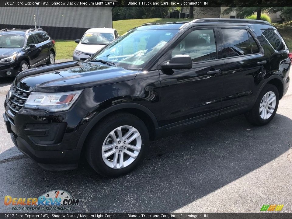 2017 Ford Explorer FWD Shadow Black / Medium Light Camel Photo #2