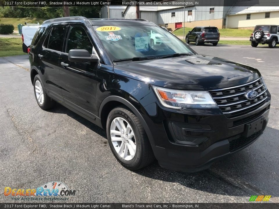 2017 Ford Explorer FWD Shadow Black / Medium Light Camel Photo #4