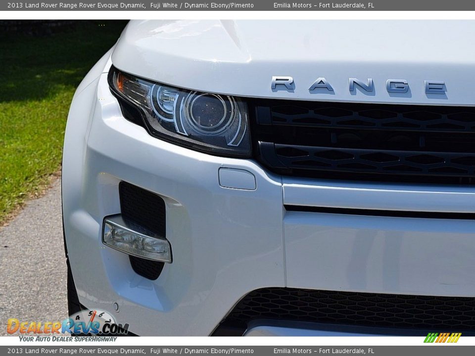 2013 Land Rover Range Rover Evoque Dynamic Fuji White / Dynamic Ebony/Pimento Photo #6