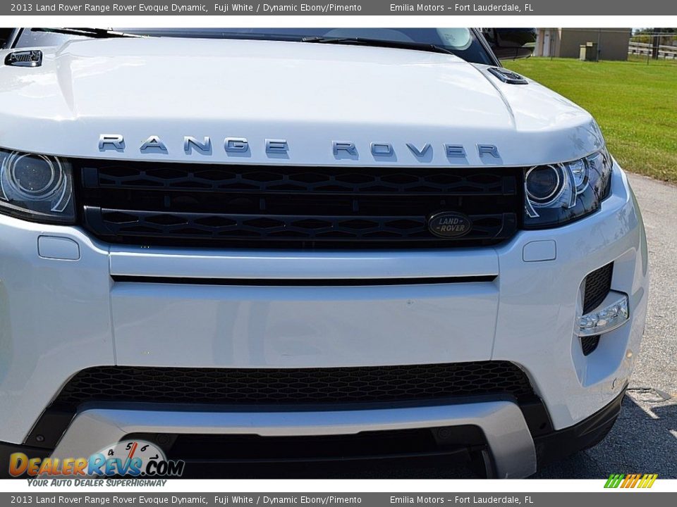 2013 Land Rover Range Rover Evoque Dynamic Fuji White / Dynamic Ebony/Pimento Photo #7