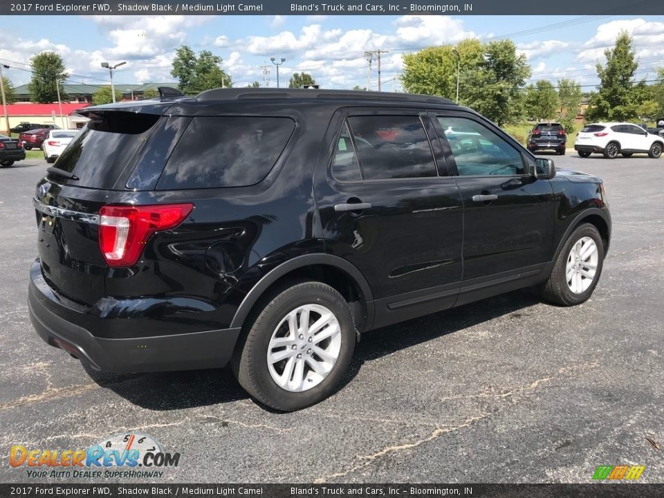 2017 Ford Explorer FWD Shadow Black / Medium Light Camel Photo #6