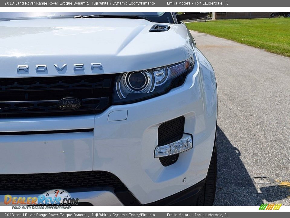 2013 Land Rover Range Rover Evoque Dynamic Fuji White / Dynamic Ebony/Pimento Photo #8