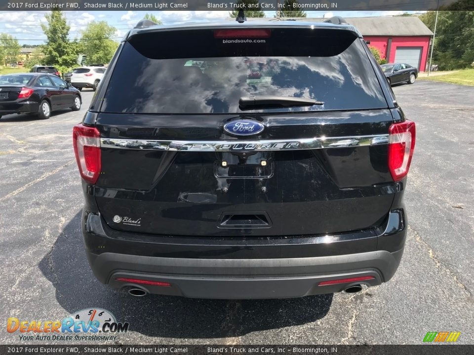 2017 Ford Explorer FWD Shadow Black / Medium Light Camel Photo #7