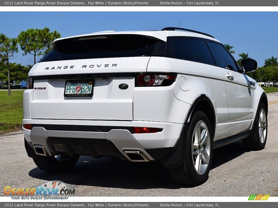 2013 Land Rover Range Rover Evoque Dynamic Fuji White / Dynamic Ebony/Pimento Photo #9