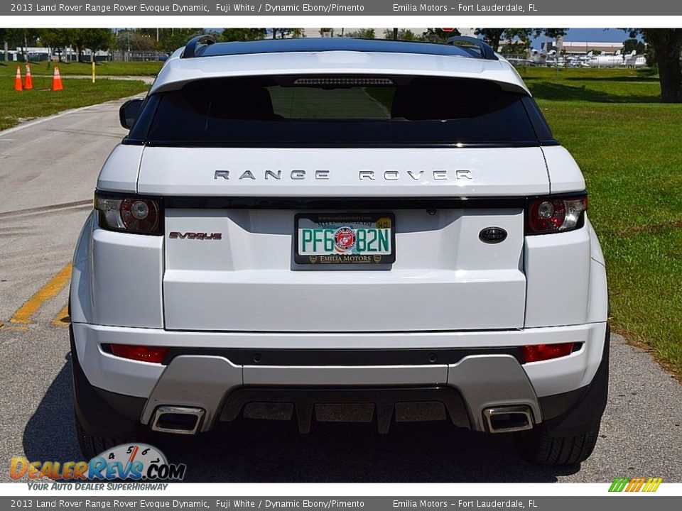 2013 Land Rover Range Rover Evoque Dynamic Fuji White / Dynamic Ebony/Pimento Photo #10