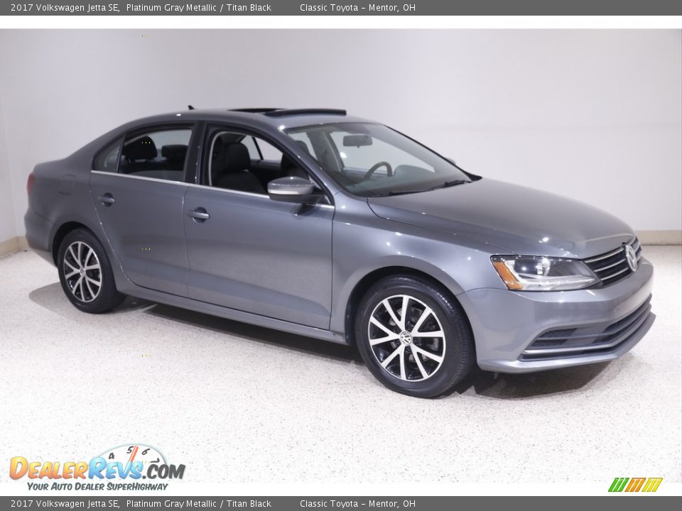 2017 Volkswagen Jetta SE Platinum Gray Metallic / Titan Black Photo #1