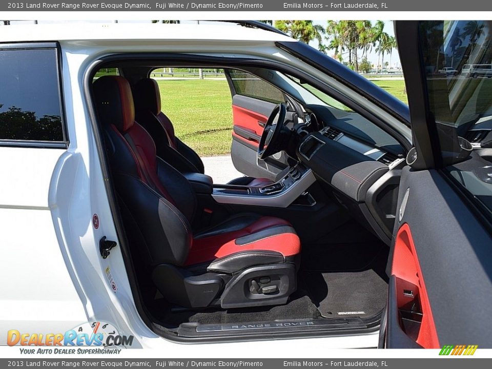 2013 Land Rover Range Rover Evoque Dynamic Fuji White / Dynamic Ebony/Pimento Photo #20