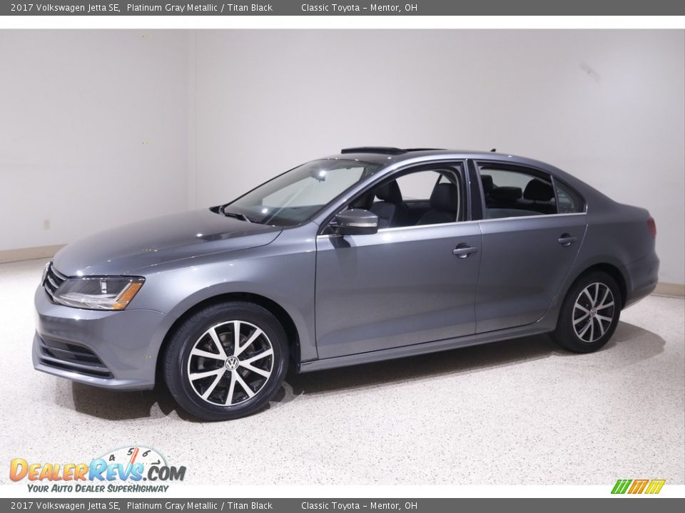 2017 Volkswagen Jetta SE Platinum Gray Metallic / Titan Black Photo #3
