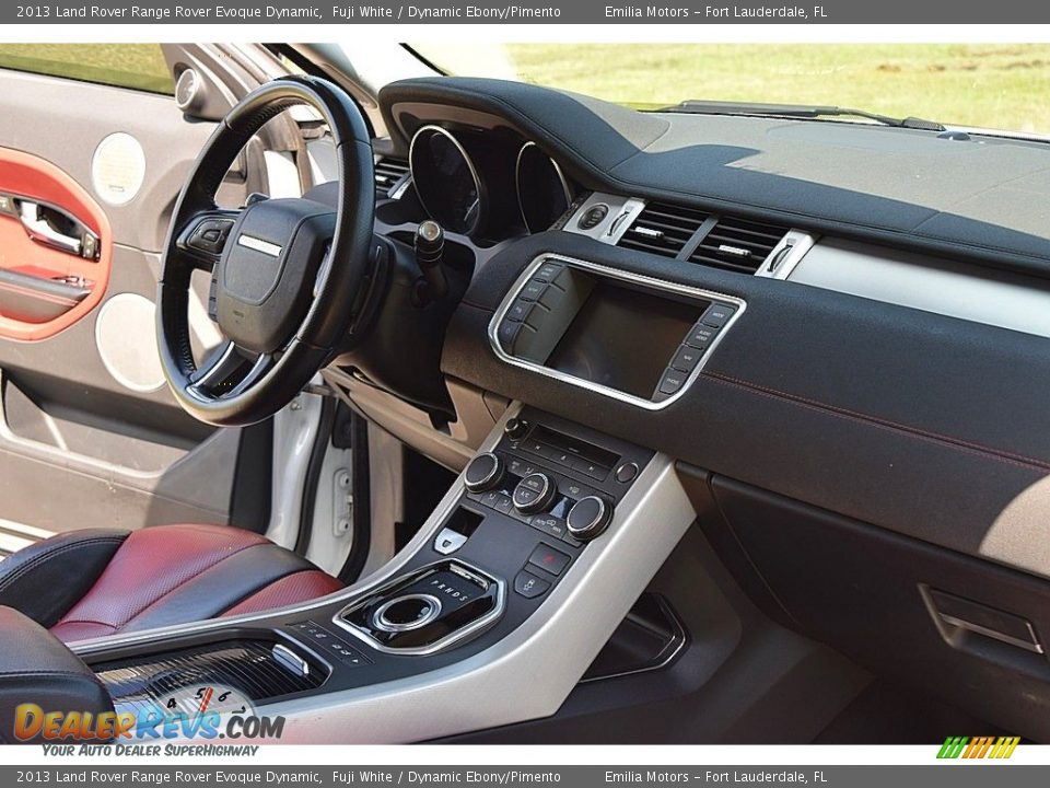 2013 Land Rover Range Rover Evoque Dynamic Fuji White / Dynamic Ebony/Pimento Photo #22