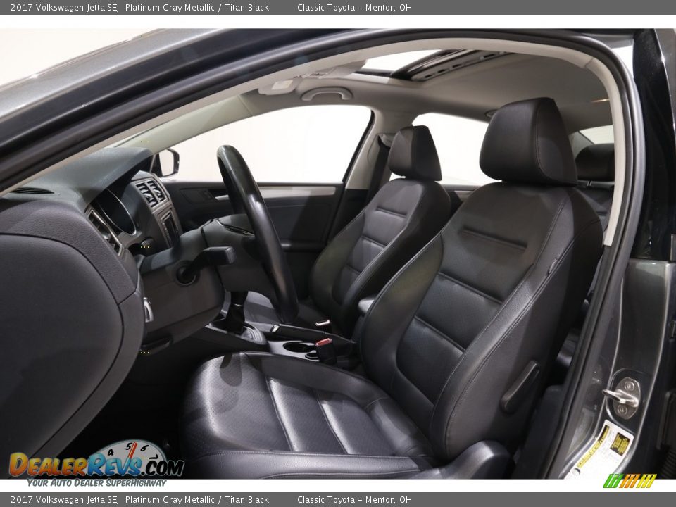 2017 Volkswagen Jetta SE Platinum Gray Metallic / Titan Black Photo #5