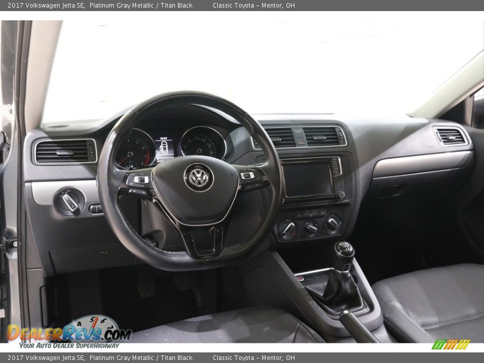 2017 Volkswagen Jetta SE Platinum Gray Metallic / Titan Black Photo #6
