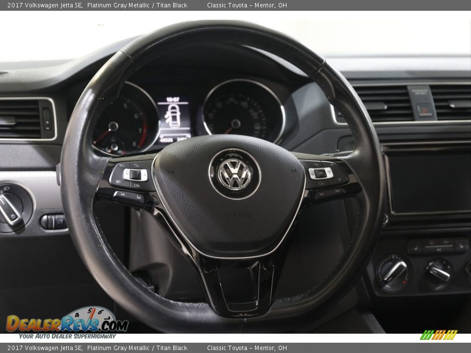 2017 Volkswagen Jetta SE Platinum Gray Metallic / Titan Black Photo #7