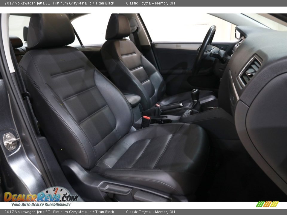 2017 Volkswagen Jetta SE Platinum Gray Metallic / Titan Black Photo #13