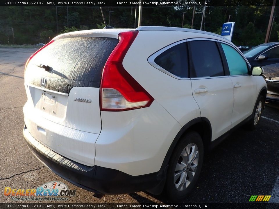 2018 Honda CR-V EX-L AWD White Diamond Pearl / Black Photo #4