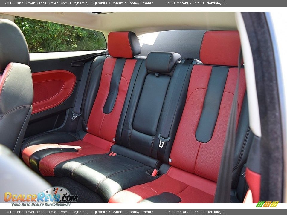 Rear Seat of 2013 Land Rover Range Rover Evoque Dynamic Photo #33