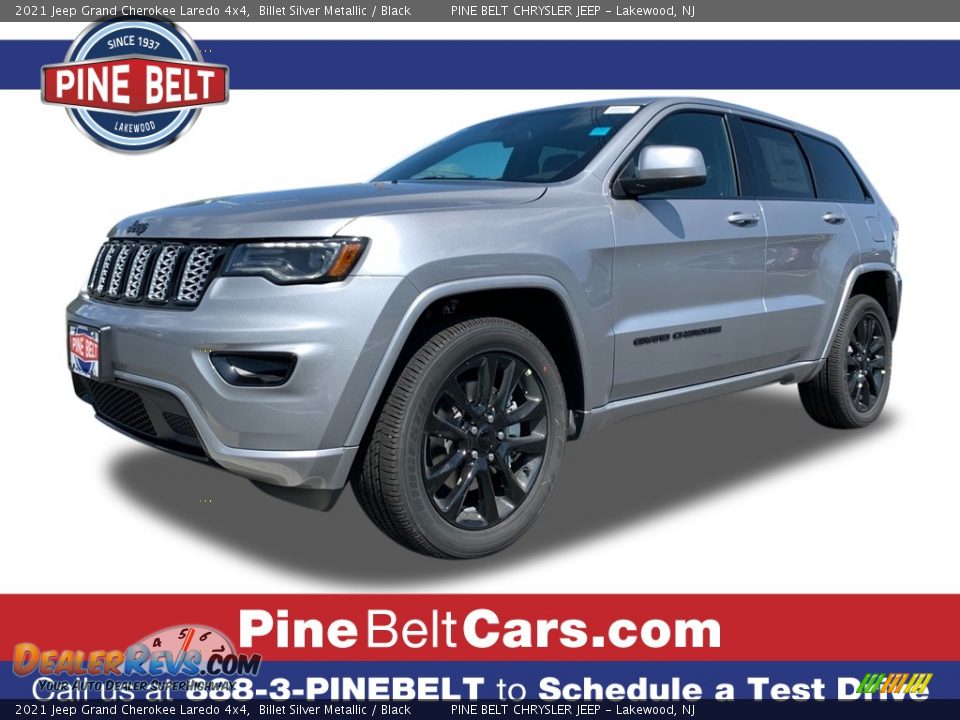 2021 Jeep Grand Cherokee Laredo 4x4 Billet Silver Metallic / Black Photo #1