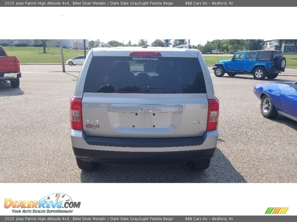 2015 Jeep Patriot High Altitude 4x4 Billet Silver Metallic / Dark Slate Gray/Light Pebble Beige Photo #4