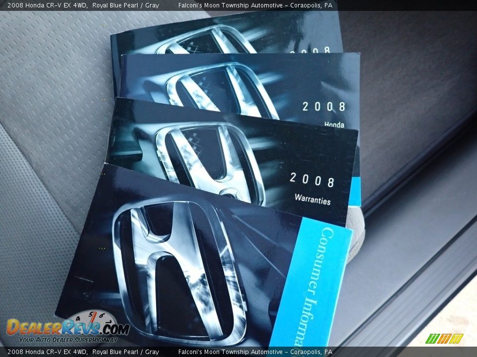 2008 Honda CR-V EX 4WD Royal Blue Pearl / Gray Photo #14