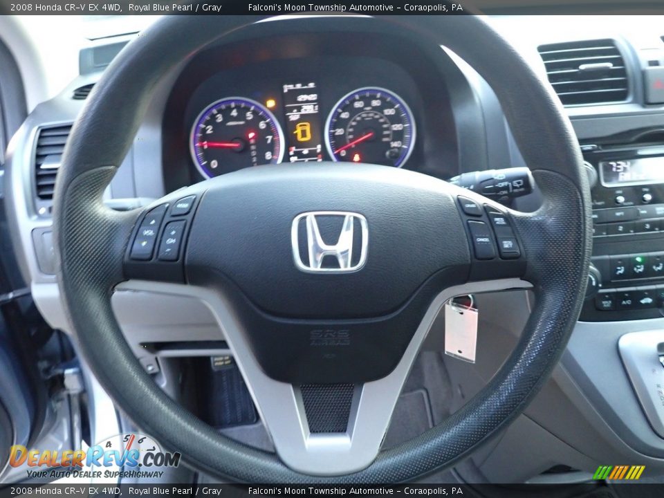 2008 Honda CR-V EX 4WD Royal Blue Pearl / Gray Photo #24