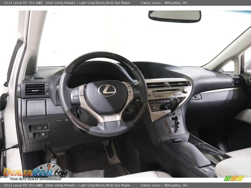 2013 Lexus RX 350 AWD Silver Lining Metallic / Light Gray/Ebony Birds Eye Maple Photo #6