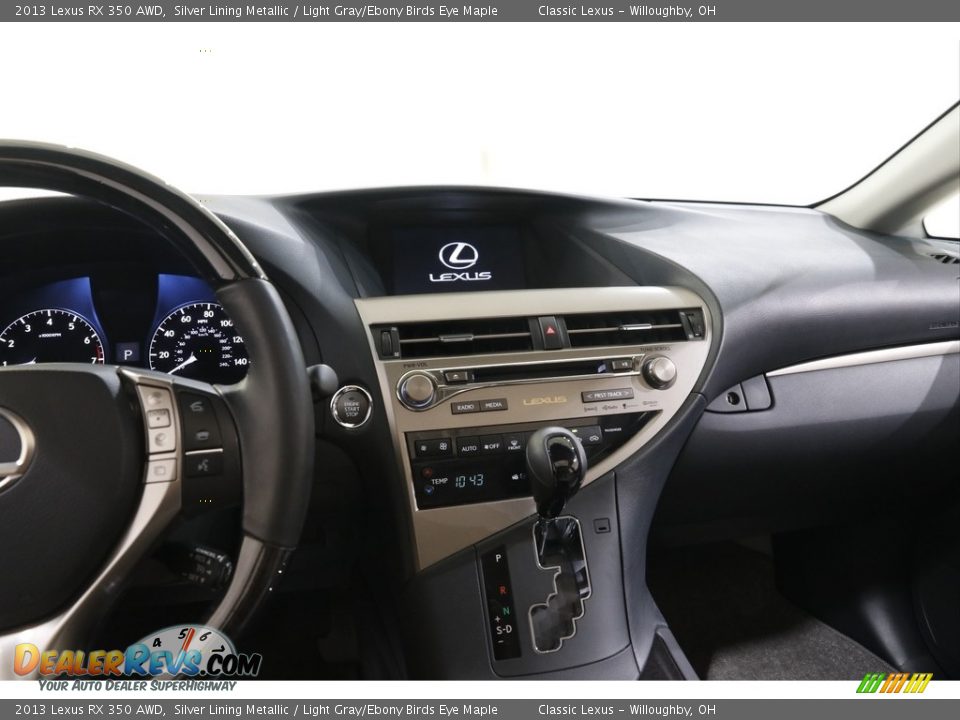 2013 Lexus RX 350 AWD Silver Lining Metallic / Light Gray/Ebony Birds Eye Maple Photo #9