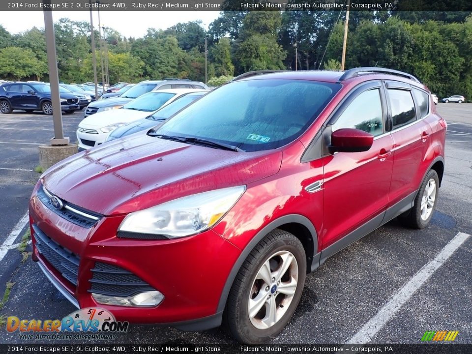 2014 Ford Escape SE 2.0L EcoBoost 4WD Ruby Red / Medium Light Stone Photo #1