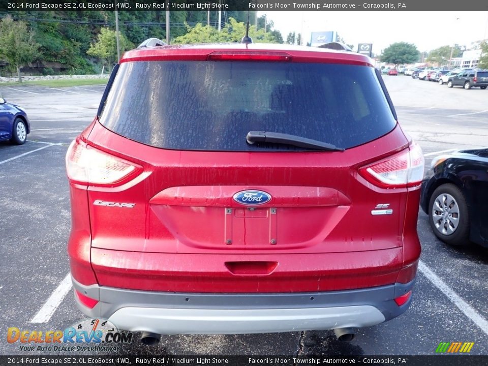 2014 Ford Escape SE 2.0L EcoBoost 4WD Ruby Red / Medium Light Stone Photo #3