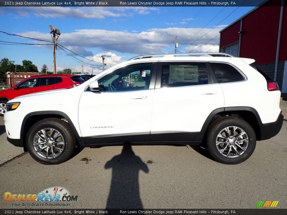 2021 Jeep Cherokee Latitude Lux 4x4 Bright White / Black Photo #2