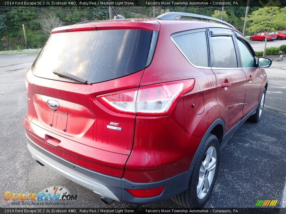 2014 Ford Escape SE 2.0L EcoBoost 4WD Ruby Red / Medium Light Stone Photo #4