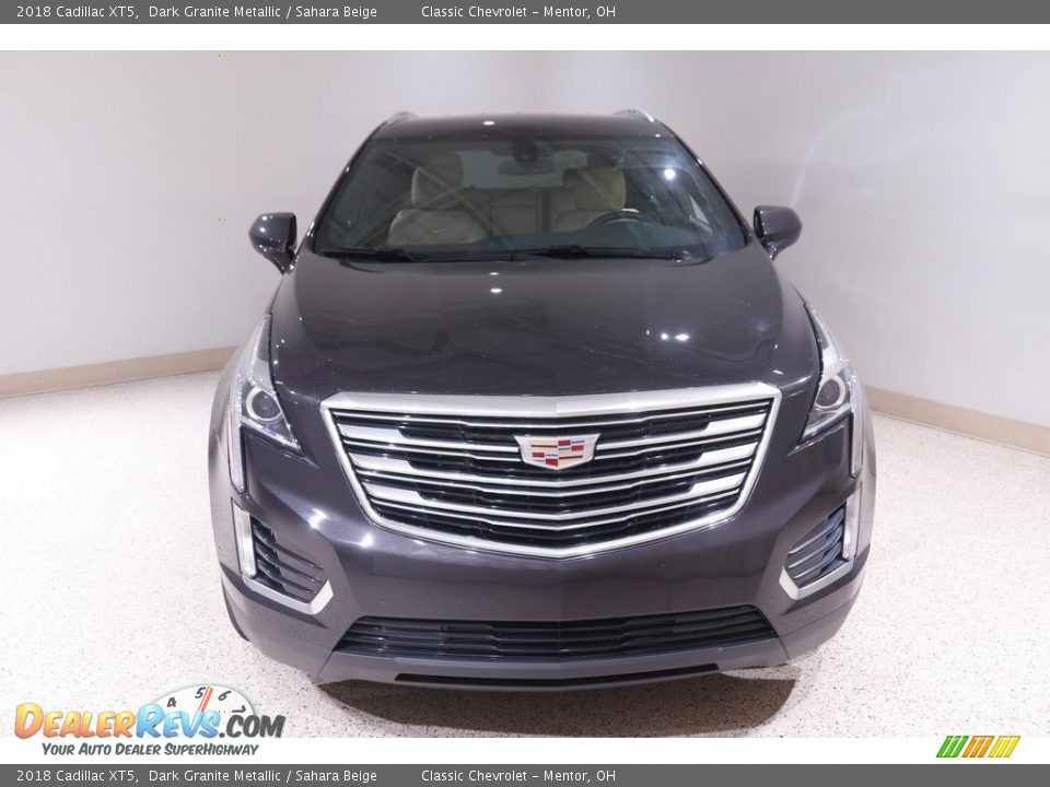 2018 Cadillac XT5 Dark Granite Metallic / Sahara Beige Photo #2