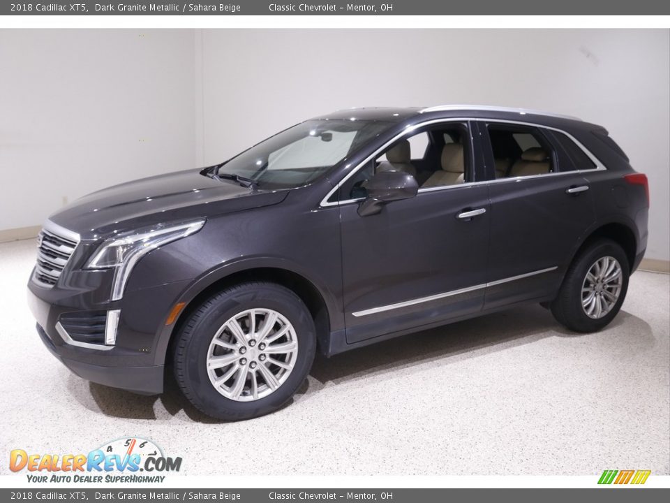 2018 Cadillac XT5 Dark Granite Metallic / Sahara Beige Photo #3