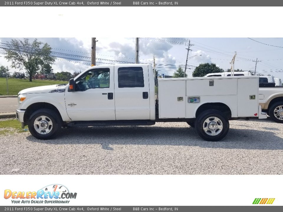 2011 Ford F350 Super Duty XL Crew Cab 4x4 Oxford White / Steel Photo #2