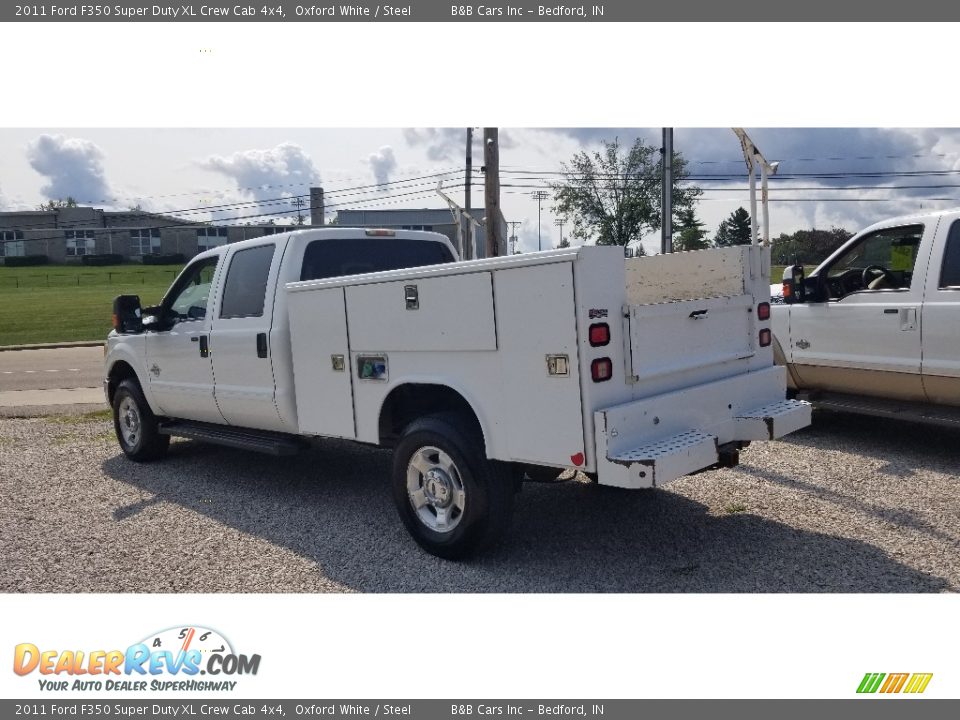 2011 Ford F350 Super Duty XL Crew Cab 4x4 Oxford White / Steel Photo #3