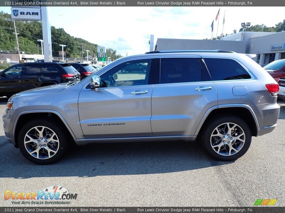 2021 Jeep Grand Cherokee Overland 4x4 Billet Silver Metallic / Black Photo #2