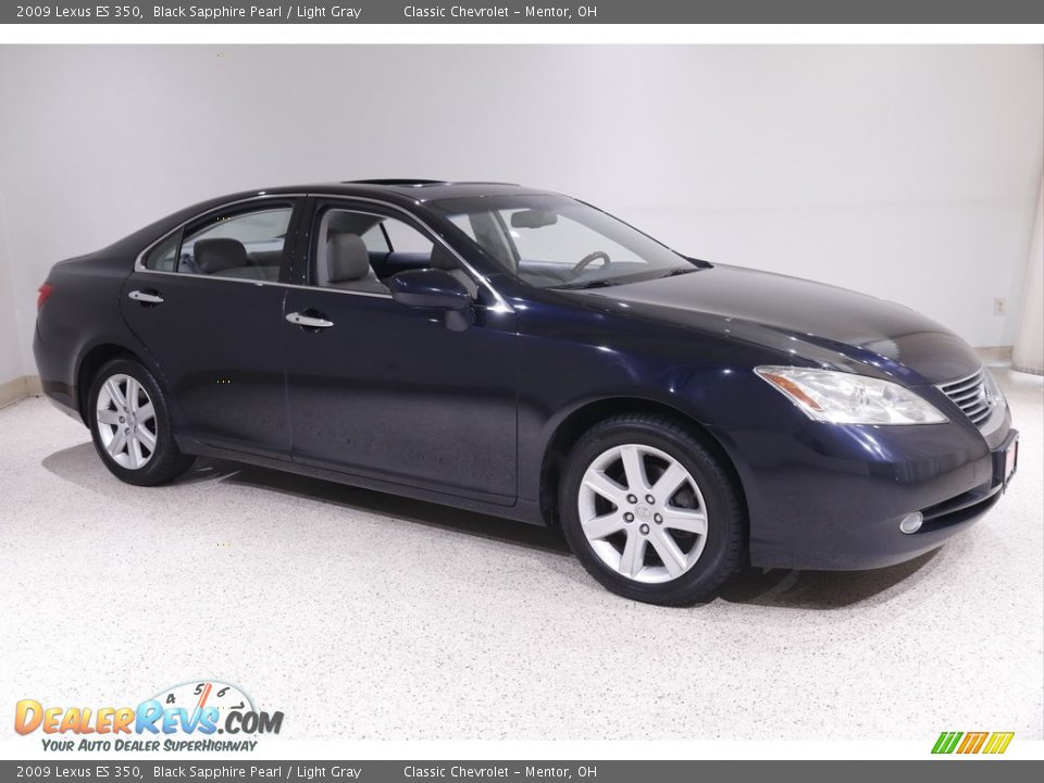 2009 Lexus ES 350 Black Sapphire Pearl / Light Gray Photo #1