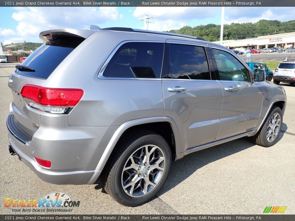 2021 Jeep Grand Cherokee Overland 4x4 Billet Silver Metallic / Black Photo #6