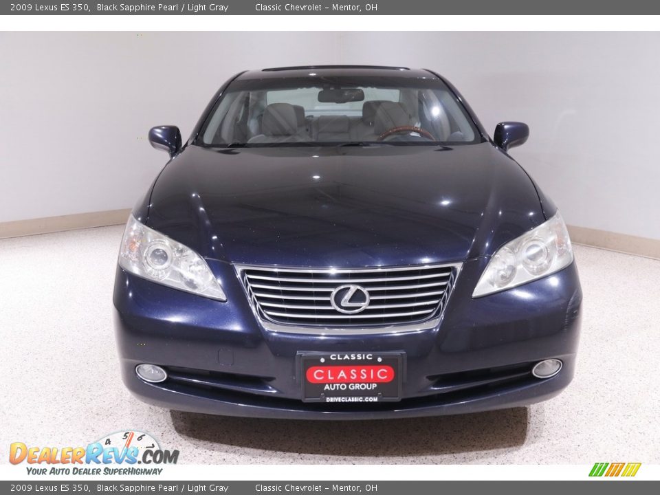 2009 Lexus ES 350 Black Sapphire Pearl / Light Gray Photo #2